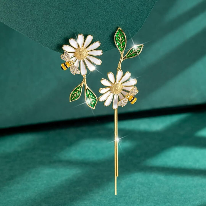 Daisy Bee Mismatched Earrings - Diane Jewelry