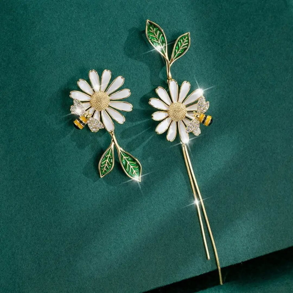 Daisy Bee Mismatched Earrings - Diane Jewelry