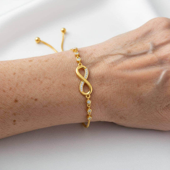 Gold Infinity Adjustable Bolo Bracelet