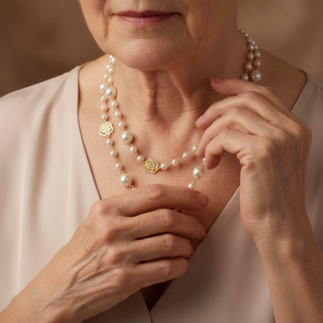 Freshwater Pearl Gold Layered Necklace