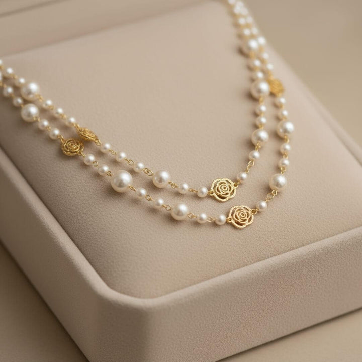 Freshwater Pearl Gold Layered Necklace