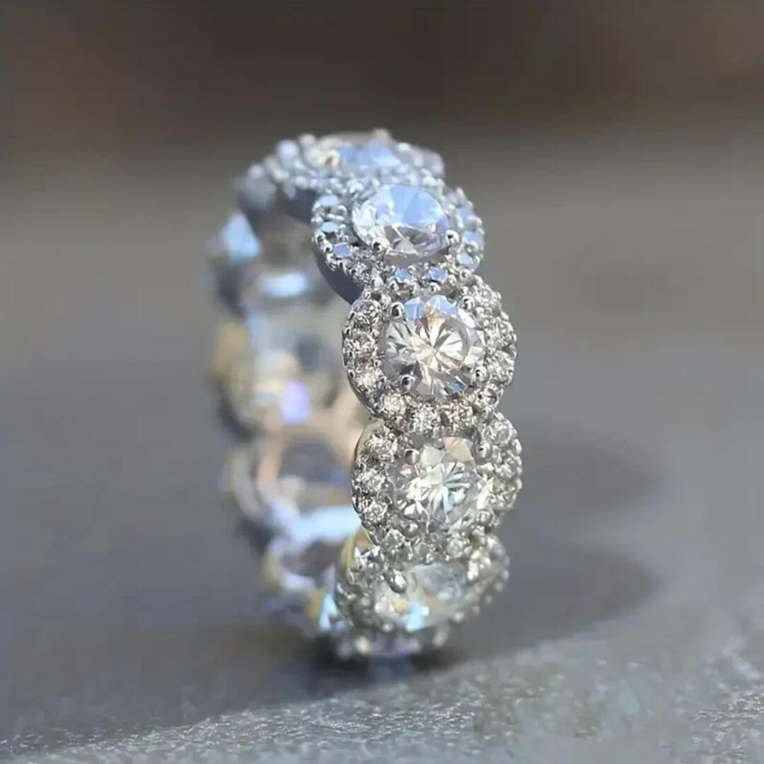 Full Circle Diamond Band Ring - Diane Jewelry