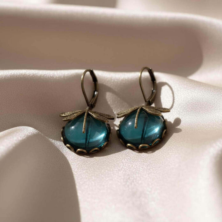 Vintage Dragonfly Dangle Earrings