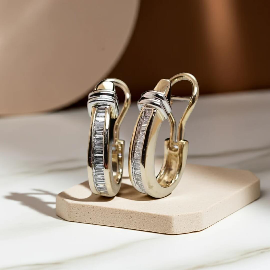 Elegant Gold Huggie Earrings