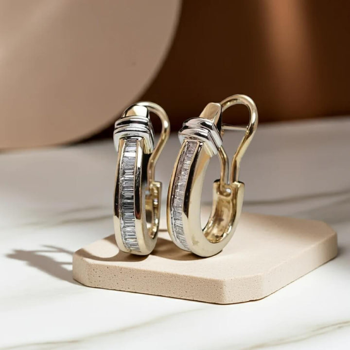 Elegant Gold Huggie Earrings