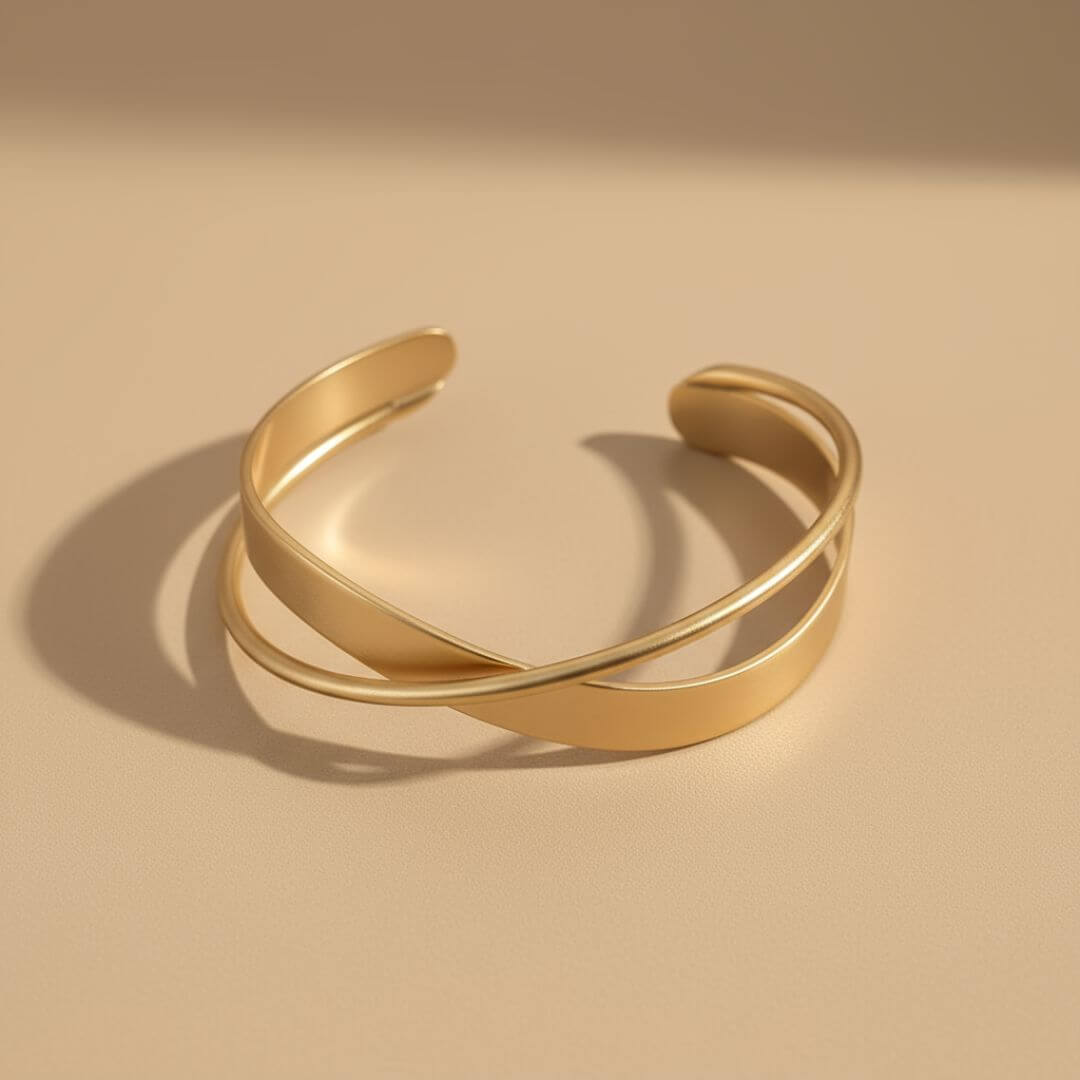 Minimalist Gold Cuff Bracelet