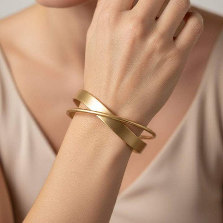 Minimalist Gold Cuff Bracelet