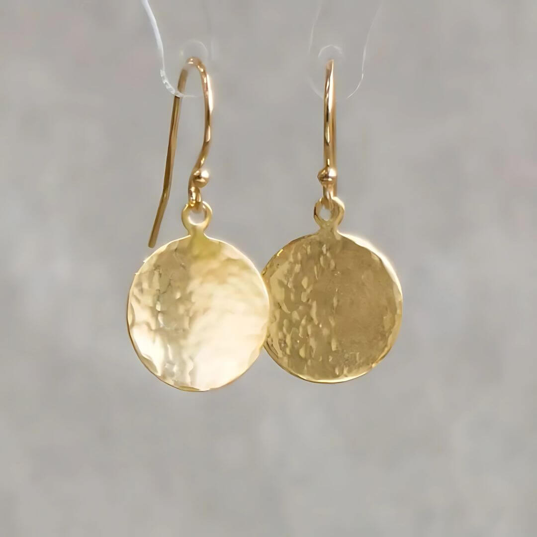 Rustic Textured Drop Earrings Silver - Diane Jewelry
