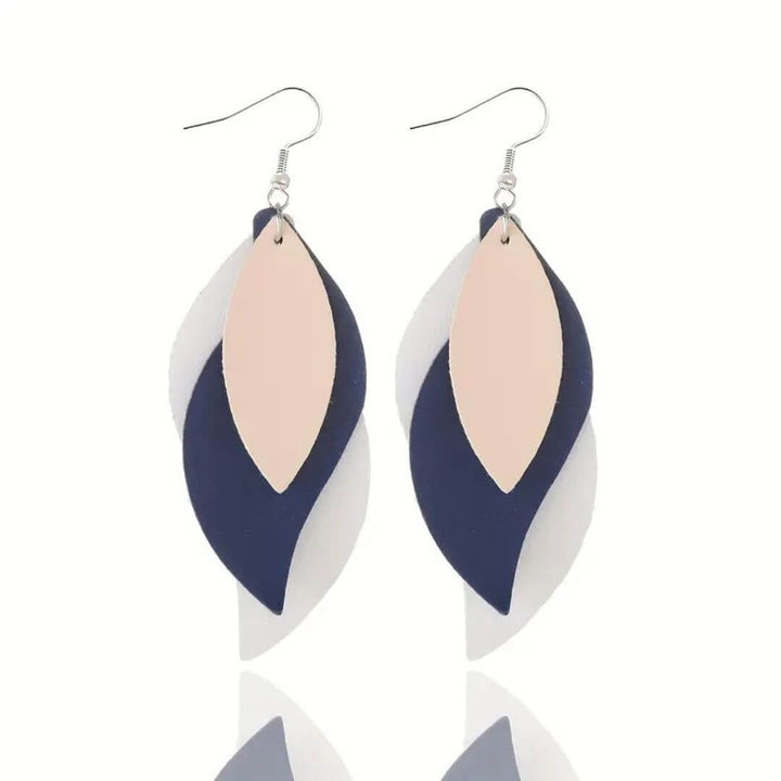 Boho Layered Leaf Earrings Women - Diane Jewelry