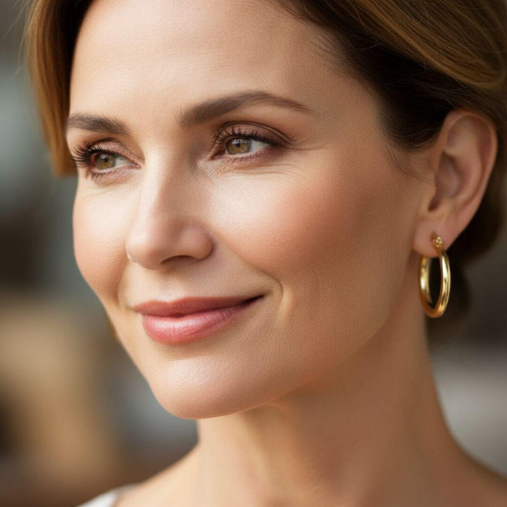 Classic Gold Minimalist Hoop Earrings