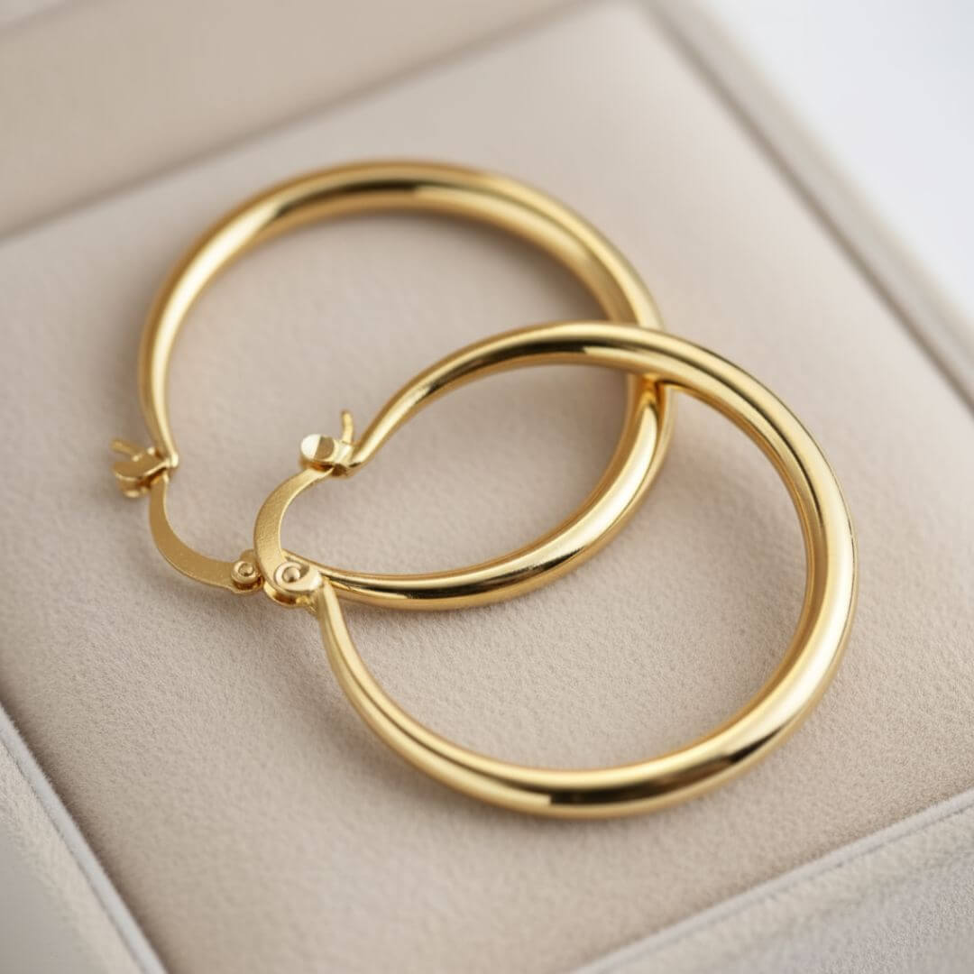 Classic Gold Minimalist Hoop Earrings
