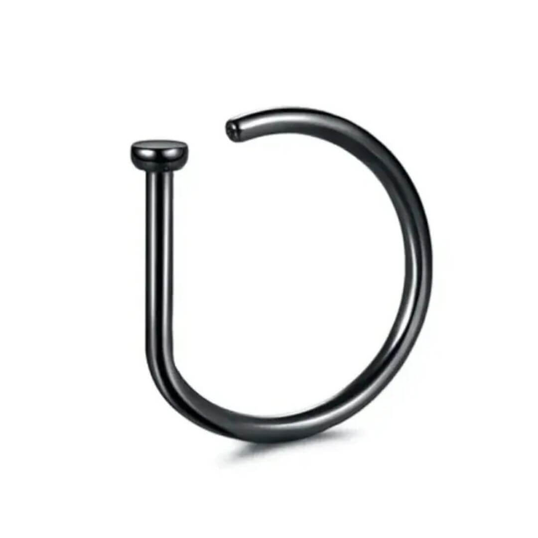 Minimalist L-Shaped Nose Ring Stud - Diane Jewelry