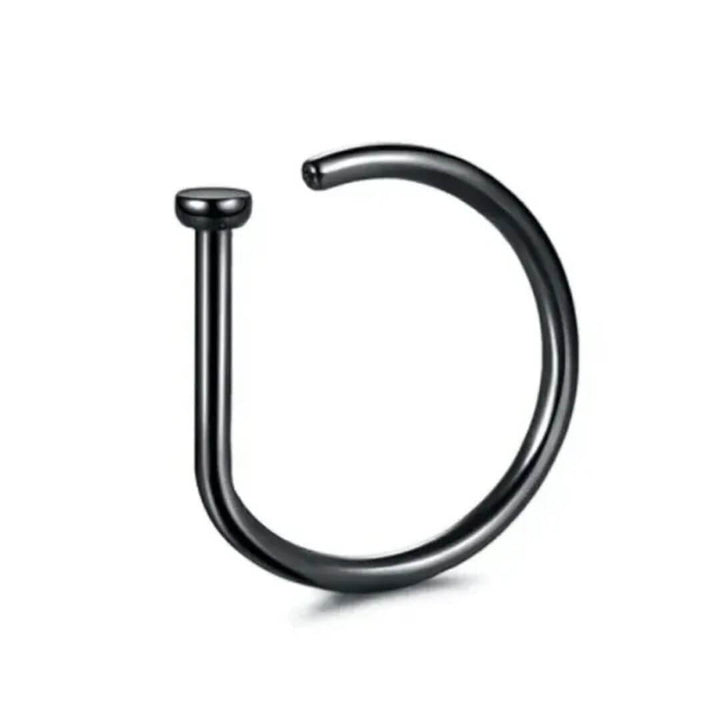 Minimalist L-Shaped Nose Ring Stud - Diane Jewelry