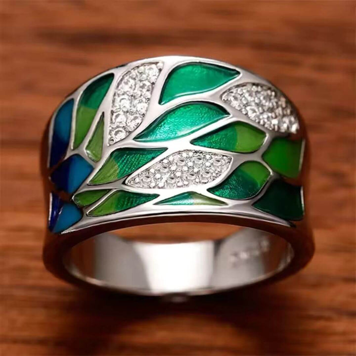 Multicolor Gemstone Mixed Metal Ring - Diane Jewelry