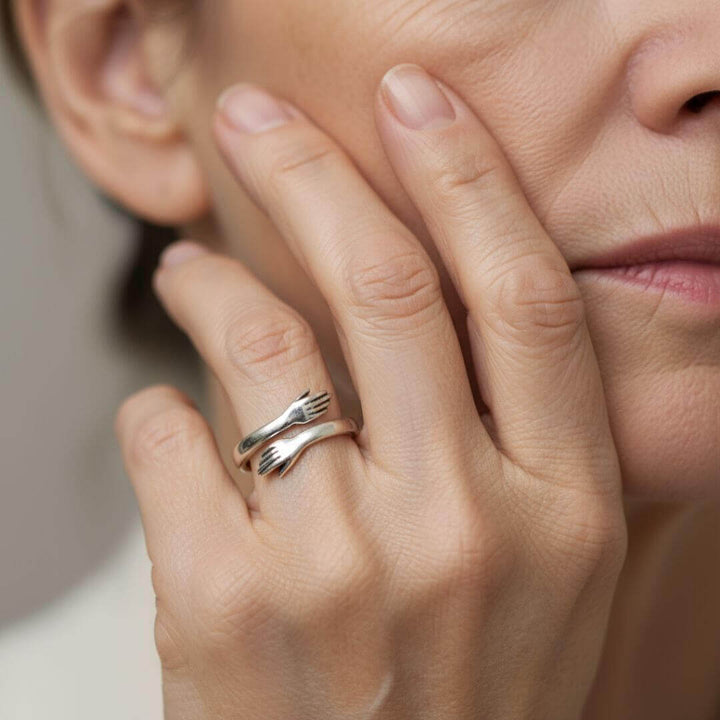 Silver Hug Adjustable Wrap Ring