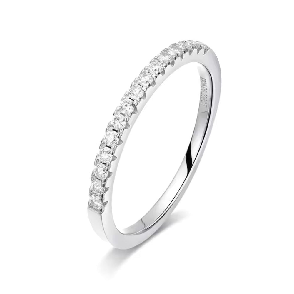 Classic Gold Crystal Band Ring - Diane Jewelry