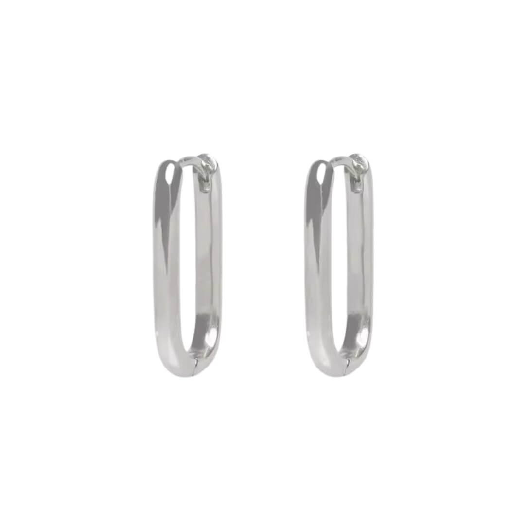 Modern Chunky Gold Hoops Earrings - Diane Jewelry