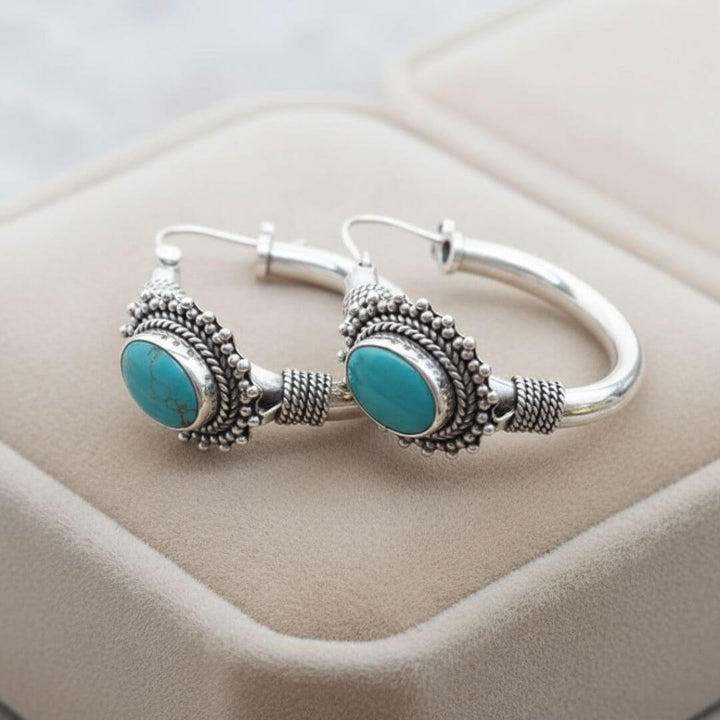 Bali Silver Hoop Earrings