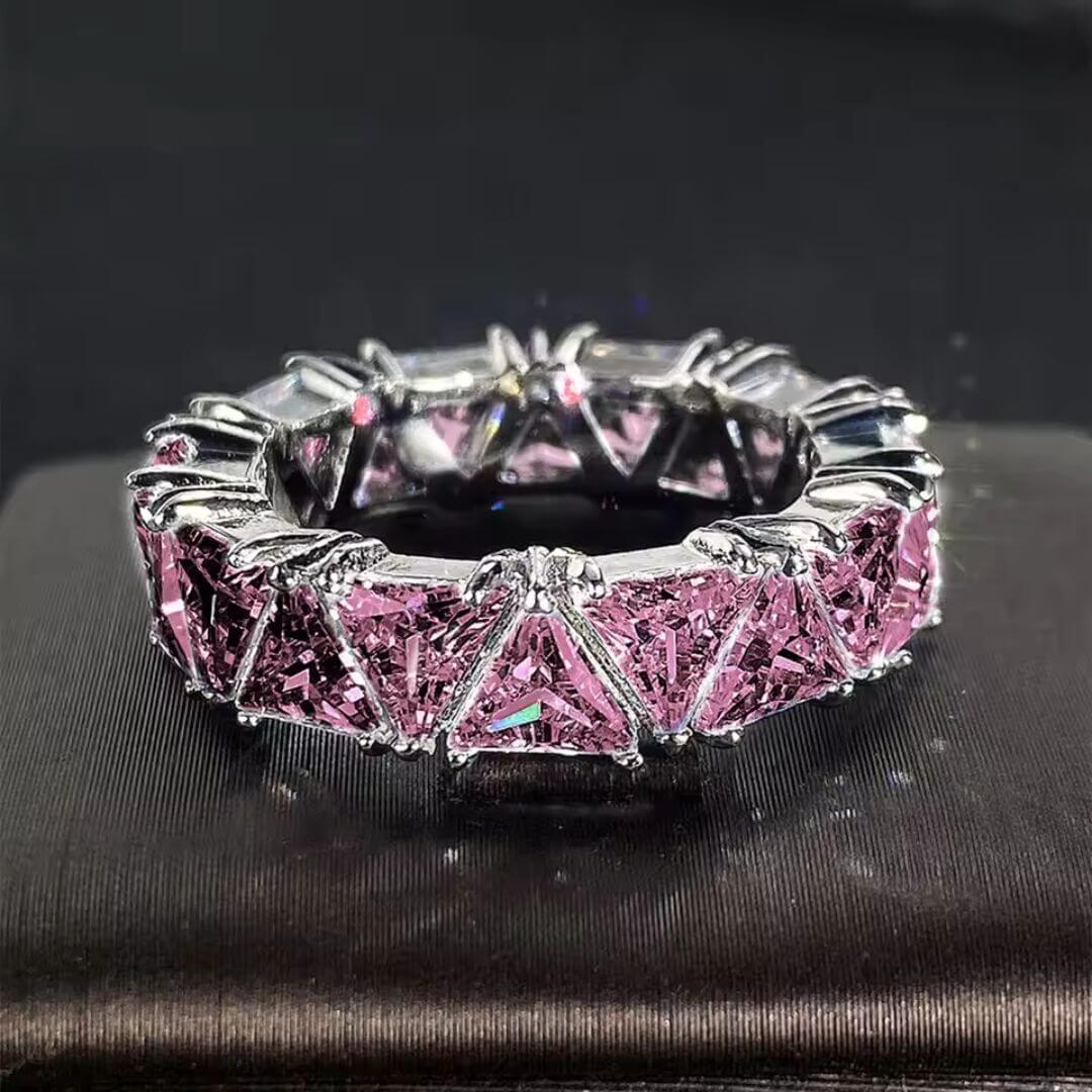 Gold Trapezoid Eternity Band Ring - Diane Jewelry