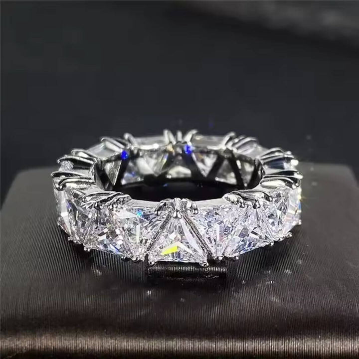 Gold Trapezoid Eternity Band Ring - Diane Jewelry