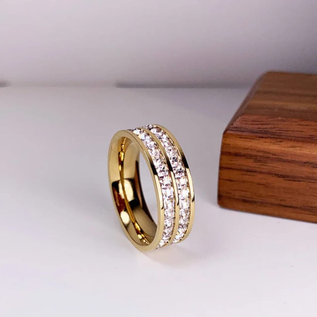 Rose Gold Diamond Wedding Band - Diane Jewelry