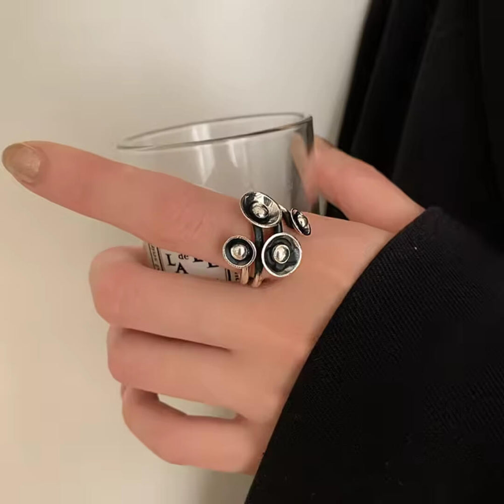 Vintage Retro Floral Statement Ring - Diane Jewelry