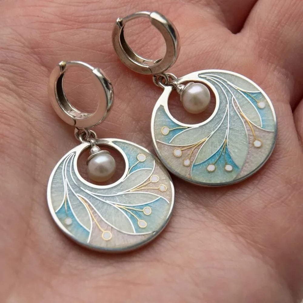 Art Deco Pearl Drop Earrings - Diane Jewelry