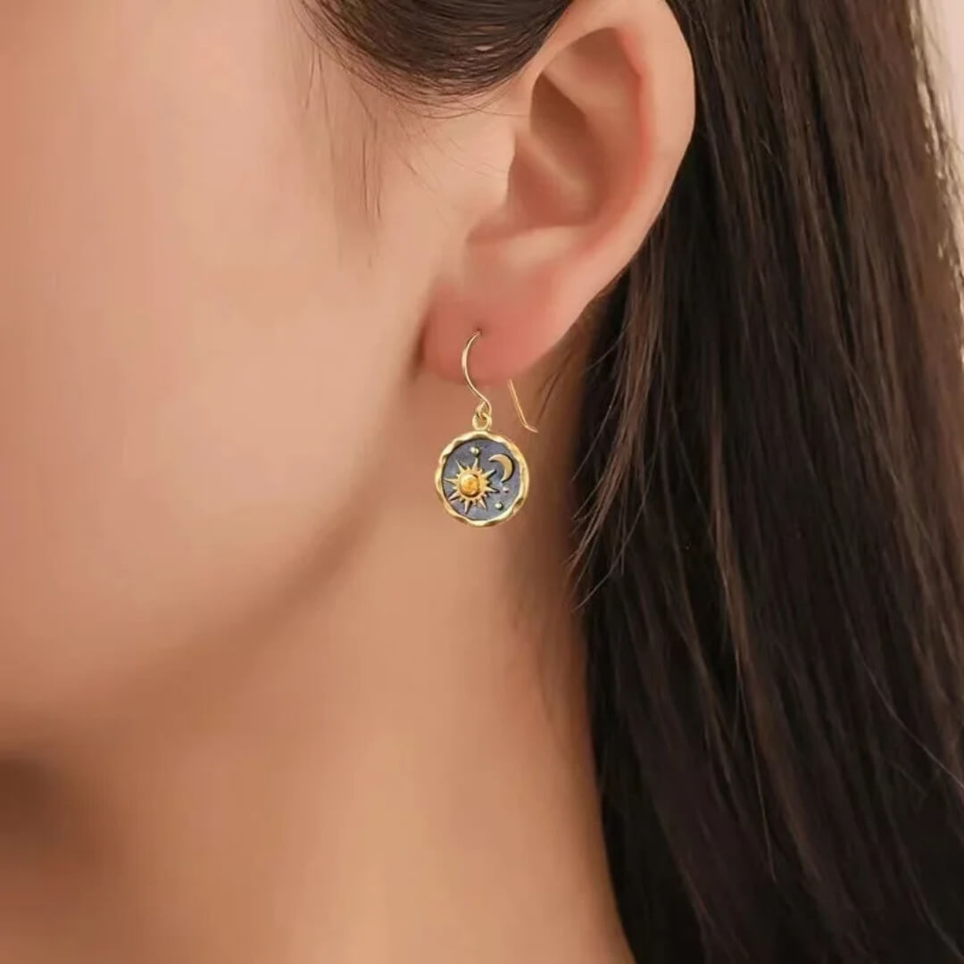 Sun Moon Celestial Earrings - Diane Jewelry