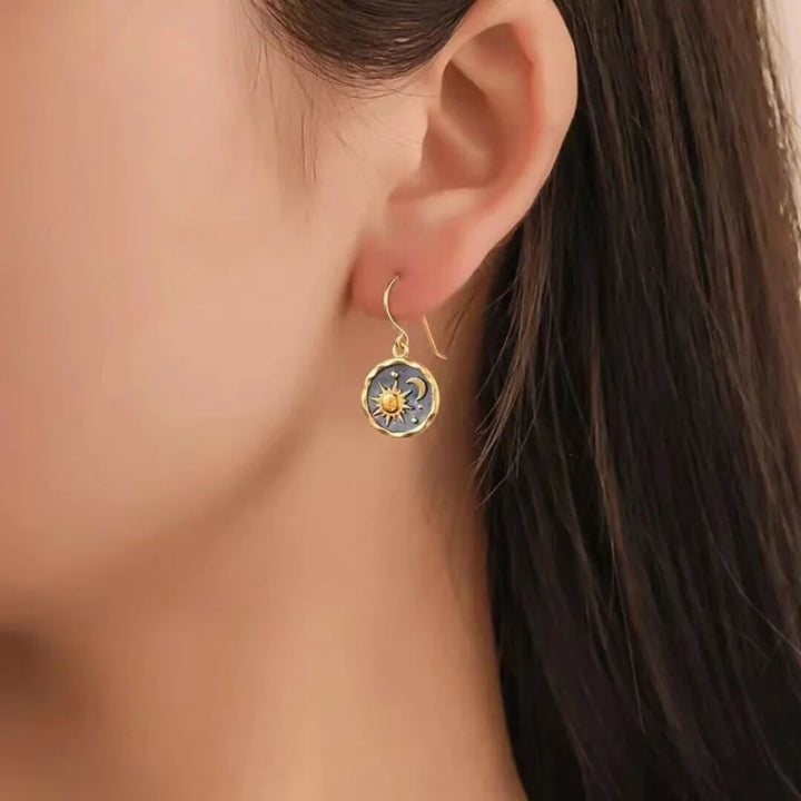 Sun Moon Celestial Earrings - Diane Jewelry