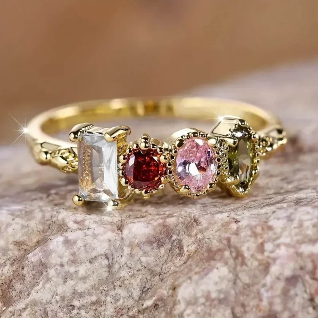Elegant Four Stone Fashion Ring - Diane Jewelry