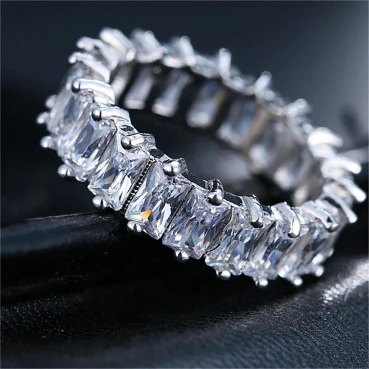 Gold Baguette Eternity Band Ring - Diane Jewelry