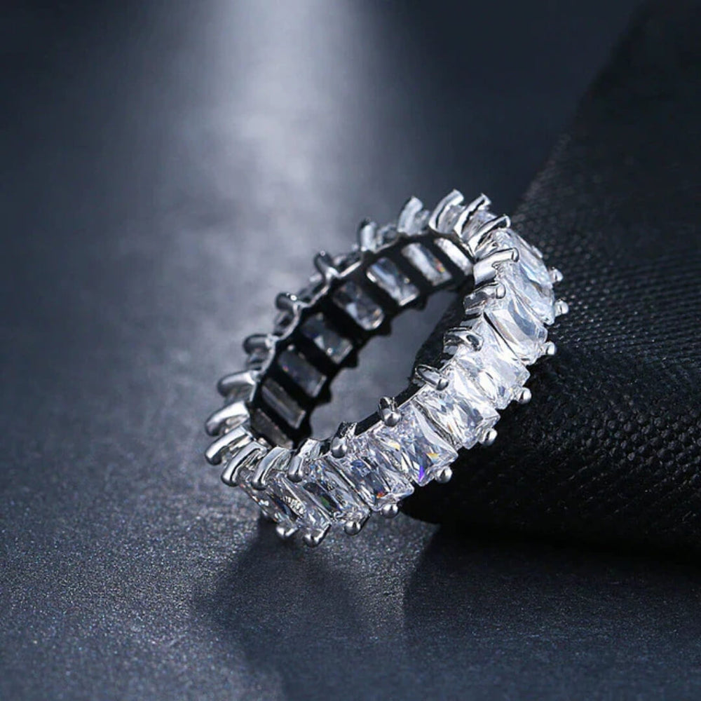 Gold Baguette Eternity Band Ring - Diane Jewelry