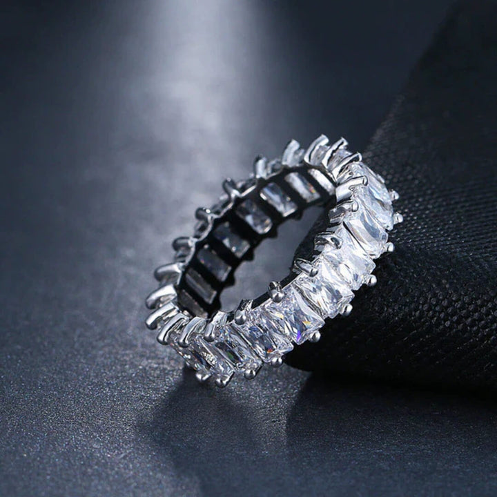 Gold Baguette Eternity Band Ring - Diane Jewelry