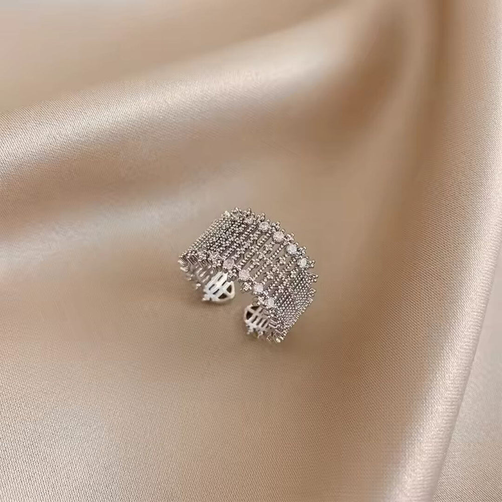 Textured Wide Gold Ring - Diane Jewelry